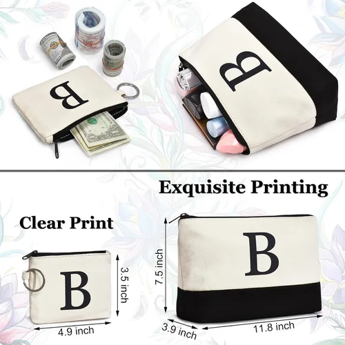 Vista 4 de Gifts For Women Personalized Initial Tote Bag Birthday Gifts For Women Her Mom Teacher Friend Sister Christmas Gifts