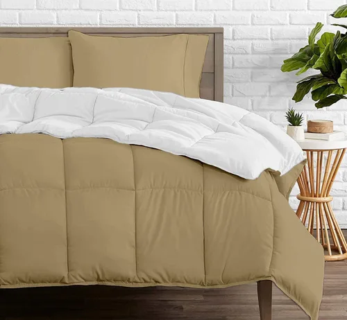 Vista 37 de Edredón reversible – Lujoso para todas las estaciones – 100% algodón orgánico tamaño individual XL de 68 x 92 pulgadas, 1 edredón alternativo