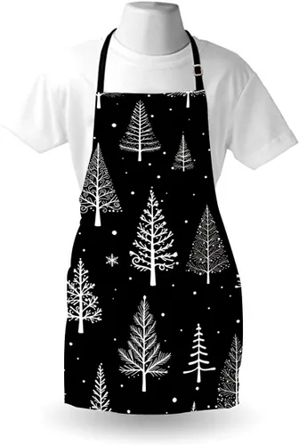 Vista 4 de Moslion Delantales de cocina de conejo de Pascua lindo conejo, Navidad-A10