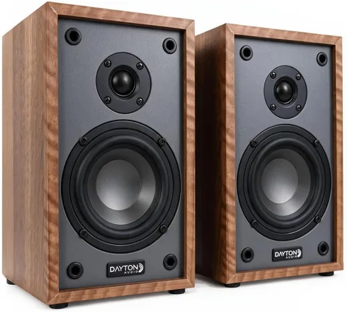 Vista 9 de Dayton Audio Par de bocinas de estante Classic B40A con Bluetooth (Madera, 4 pulgadas)
