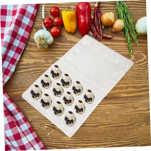 Vista 8 de Zerodeko 100 cajas de huevos de codorniz Caja de huevos de codorniz seco Cartones de huevos Soporte de huevo de codorniz