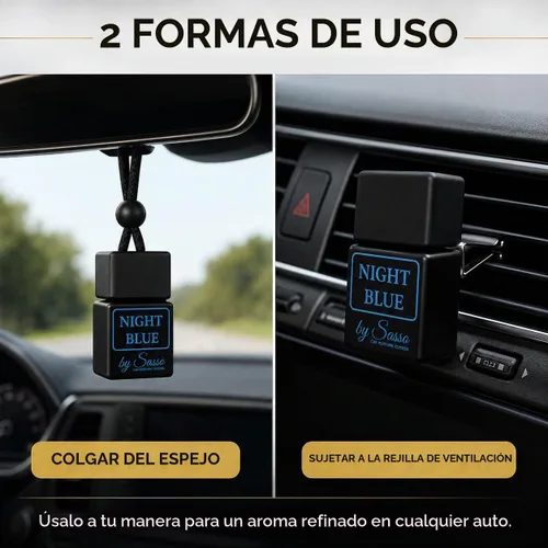 Vista 5 de Ambientador para automóvil, paquete de 2, aroma fresco, de larga duración