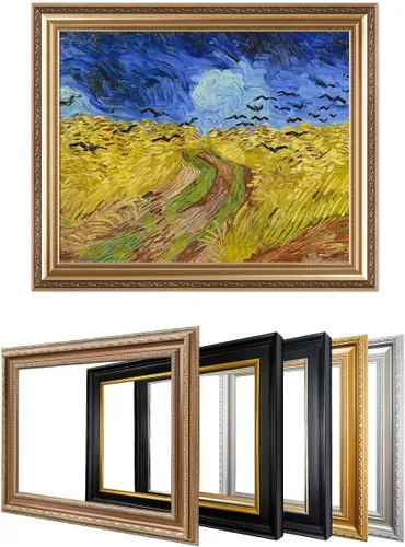 Vista 30 de IPIC - Campo de trigo con cuervos, reproducción artística de Vincent Van Gogh. Lienzo de giclée para decoración del hogar 10#F (20 x 16)