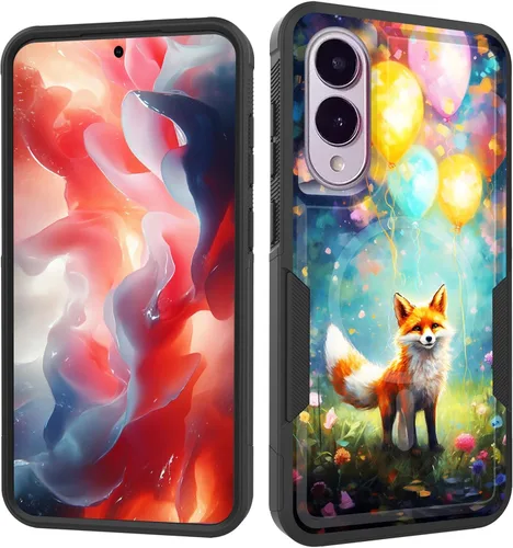 Vista 180 de Funda magnética para Galaxy A16 5G, [compatible con MagSafe] [protección contra caídas de grado militar] Funda resistente a prueba de golpes