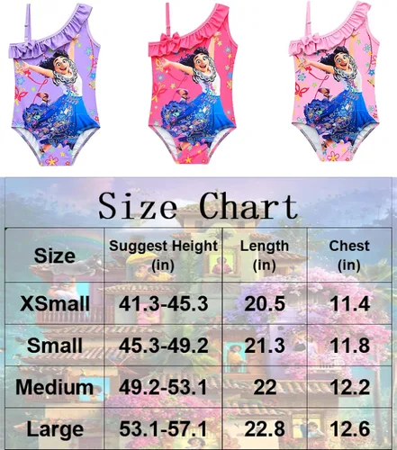 Vista 3 de Trajes de baño de moda para niñas en 3D, bonitos gráficos de dibujos animados para niños
