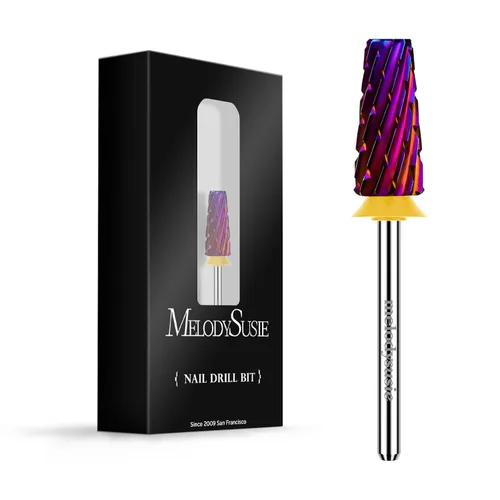 Vista 30 de MelodySusie Super Cut Edition Brocas para Uñas 5 en 1, Brocas Multifunción de Carburo de Tungsteno de 3/32'', Adecuadas para Manicura Pedicura