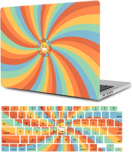 Vista 18 de Funda compatible con MacBook Pro de 13 pulgadas 2012 2011 2010 2009 2008 versión A1278, funda protectora de plástico duro y cubierta de teclado