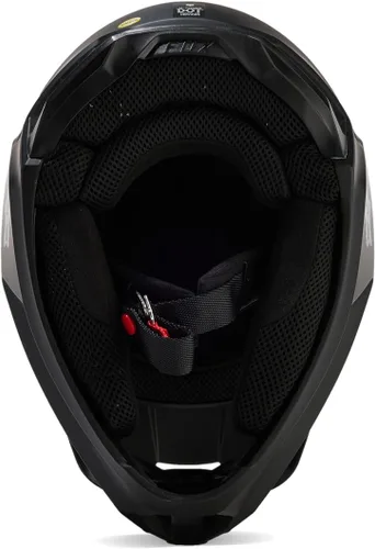 Vista 6 de Fox Racing Casco de motocross V1 Core para bicicleta de tierra unisex, negro mate, talla XS