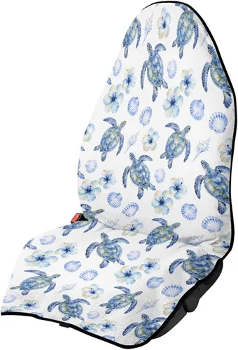 Vista 37 de Yewattles Turtle - Protector de toalla impermeable para asiento de automóvil, protector para después de correr, nadar, entrenamiento, Tortuga