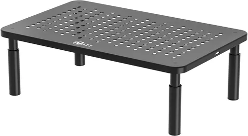 Vista 21 de WALI Soporte para monitor de computadora para escritorio, elevador Negro