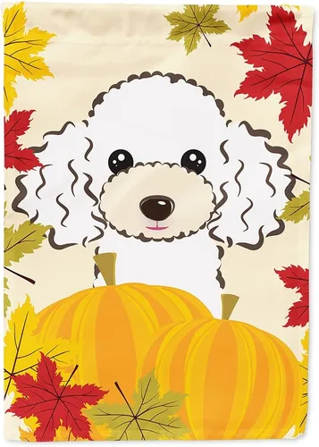 Vista 71 de Caroline's Treasures BB2050GF - Bandera decorativa para jardín de Acción de Gracias con sabueso afgano para patio exterior, jardín, jardín