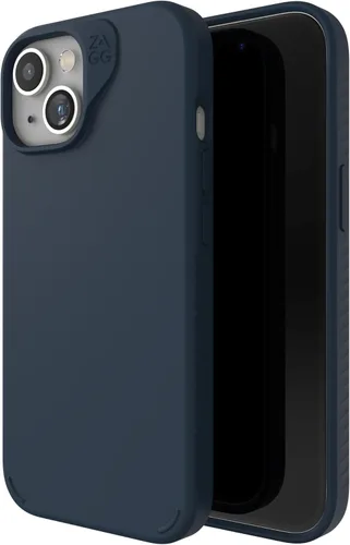 Vista 24 de [Usado] ZAGG Manhattan Snap - Funda para iPhone 15 Pro, funda de silicona de alta calidad, material de grafeno duradero, superficie lisa con un Negro