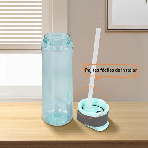 Vista 4 de Pajitas de repuesto compatibles con botella de agua Contigo Ashland 2.0 a prueba de fugas de 24 onzas y 32 onzas (paquete de 6)