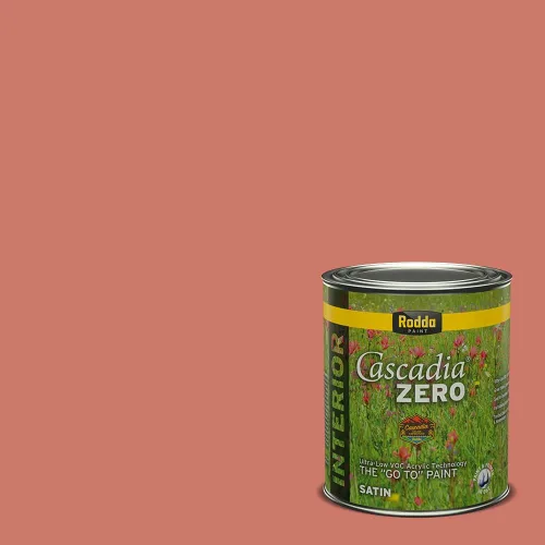 Vista 192 de Rodda Paint CASCADIA ZERO - Pintura satinada e imprimación para interiores en uno, 1 galón, Lady Flower Flor de señora
