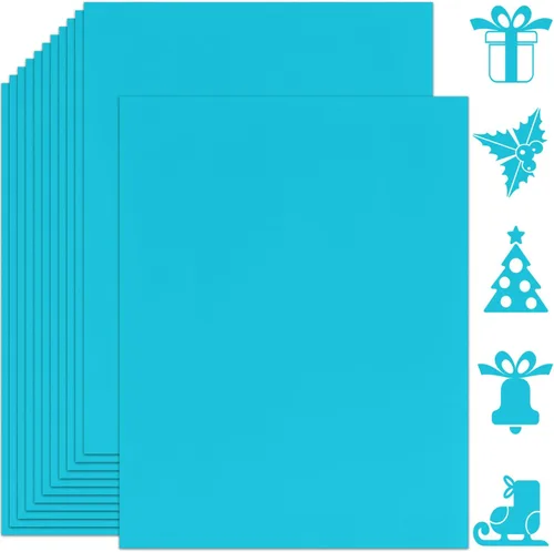 Vista 17 de 25 hojas de papel de cartulina negro 8.5'' x 11'', 250 g/m²/92 lb papel grueso para álbum de recortes, invitaciones, impresión y tarjetas DIY