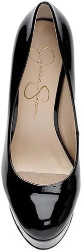 Vista 6 de Jessica Simpson Nellah Suede Slip On Almendra Toe Platfrom talón de las mujeres