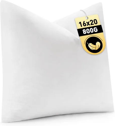 Vista 13 de MIULEE - Relleno de almohada de 12x16 pulgadas con plumas y plumón, almohada esponjosa y cómoda con tela de algodón para cama, sofá y sillón