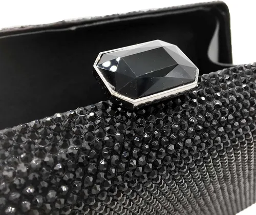 Vista 6 de Boutique De FGG Elegantes bolsas de noche de cristal para mujer, caja de fiesta formal, bolso de mano para boda, diamantes de imitación, bolso
