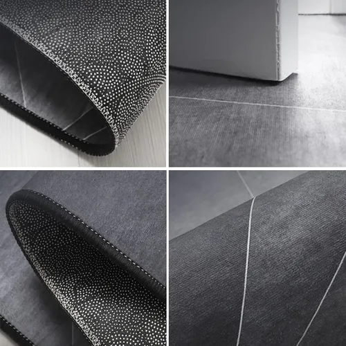 Vista 3 de Modern Rectangular Rug Carpet Living Room Bedroom Kitchen Cloakroom Balcony Entrance Bedside Corridor Home Customizable Washable Non-Slip Floor