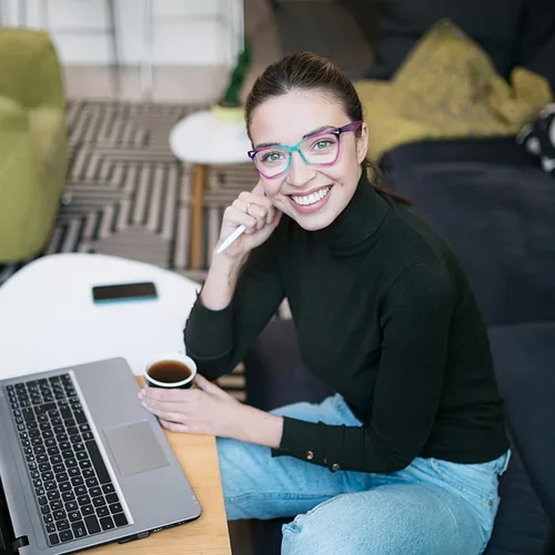 Vista 8 de Women Fashion Oversized Square Frames Non-prescription Clear Glasses Classic Anti-glare Blue Light Blocking Reading Eyewear