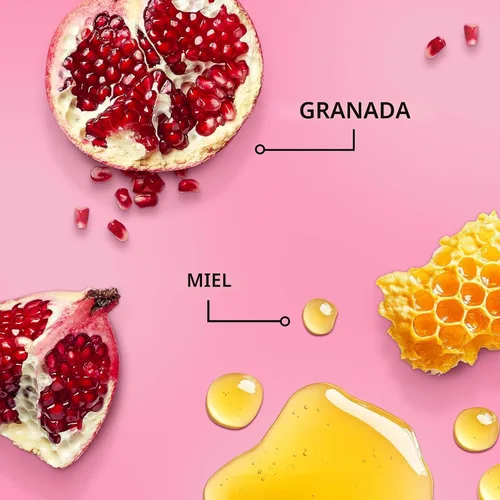 Vista 6 de Mielle Organics Acondicionador desenredante de granada y miel para cabello rizado, acondicionador hidratante profundo para ayudar a fortalecer
