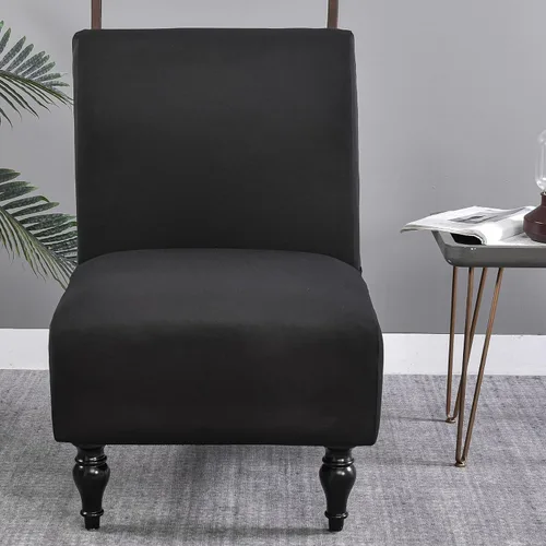 Vista 2 de Funda para Silla de Acento sin Brazos, Funda Elástica para Silla Súper Ajuste, Funda Protectora de Muebles para Silla sin Brazos para Sala de Estar