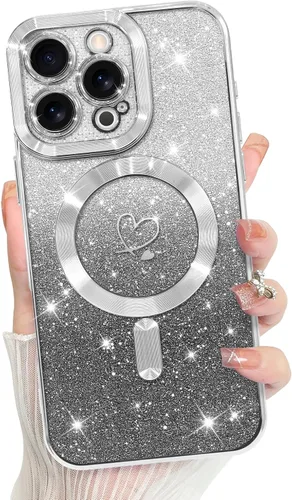 Vista 30 de Bonoma Compatible with iPhone 17 Pro Max Case 2025 Heart Checkered -Gold A cuadros-oro
