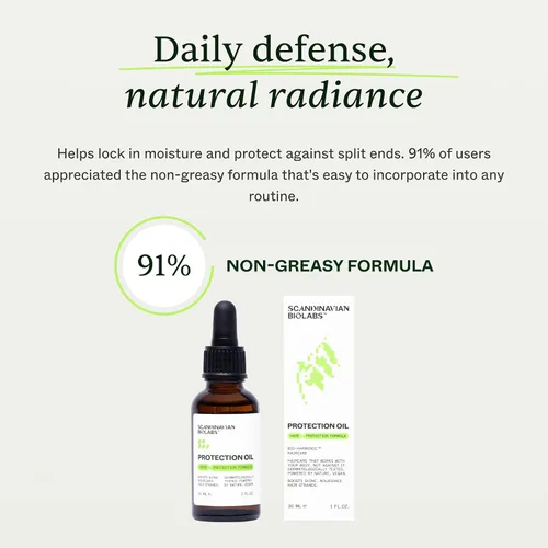 Vista 7 de Scandinavian Biolabs Aceite de protección capilar, aceite de peinado para cabello seco 1.0 fl oz