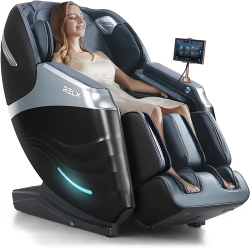 Vista 13 de RELX Silla de Masaje de Cuerpo Completo, 15 Modos de Gravedad Cero SL-Track, Silla de Masaje Shiatsu con Sistema de Calor Integrado, Masaje de Crema