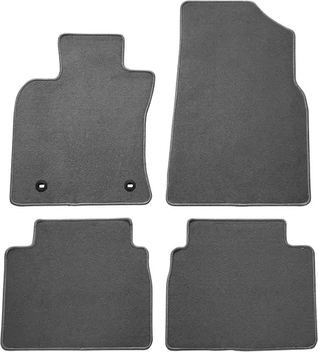 Vista 10 de IKON MOTORSPORTS, Alfombrillas compatibles con Toyota Camry 2018-2024, alfombra de nailon negro delantera y trasera, juego de 4 piezas, 2019 2020