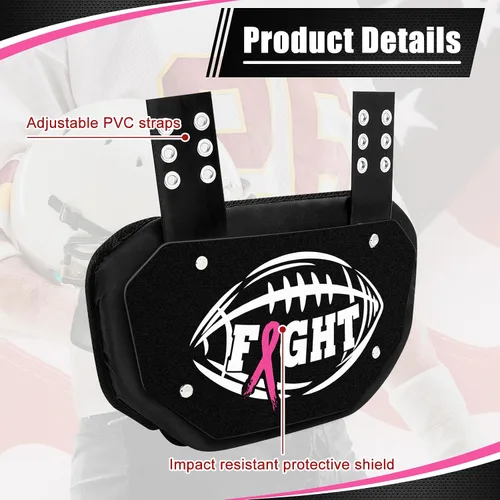 Vista 3 de Liliful Placa trasera de fútbol duro deportivo para jugadores, protector trasero para jóvenes, Navidad, amantes del fútbol, regalos para hombres