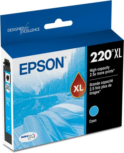 Vista 9 de Epson 220 DURABrite Ultra Ink Cartucho de Tinta de Alta Capacidad Negro (T220XL120-S) Funciona con WorkForce WF-2630, WF-2650, WF-2660, WF-2750
