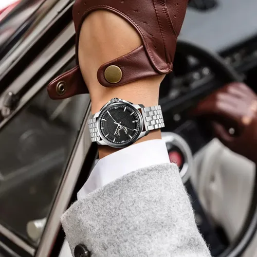 Vista 5 de QUNDAXI Correa de reloj de acero inoxidable de 0.709in, 0.787in, 0.866in, 0.945in, metal de lujo de liberación rápida para hombres y mujeres