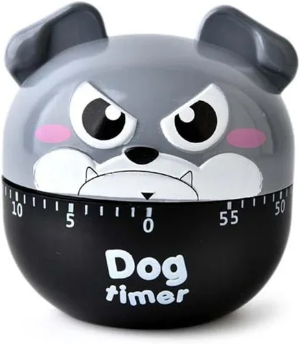 Vista 10 de Temporizadores de maquinaria de perro de dibujos animados lindos 60 minutos temporizador de cocina mecánica reloj contadores de alarma fuerte