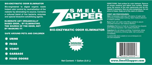 Vista 2 de Smell Zapper Eliminador de olores bio-enzimático de 1 galón