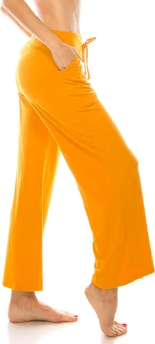 Vista 2 de Leggings Depot Pantalones de pijama de moda para mujer con bolsillos cómodos con cordón para dormir