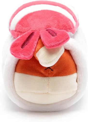 Vista 3 de Anirollz Shrimp Sushi Foxiroll - Almohada de felpa, zorro kawaii, 6 Sushi de camarones