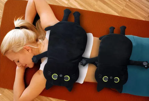 Vista 2 de 2 almohadillas térmicas grandes para microondas para aliviar el dolor de calambres, compresas de calor menstruales húmedas para microondas, compresa
