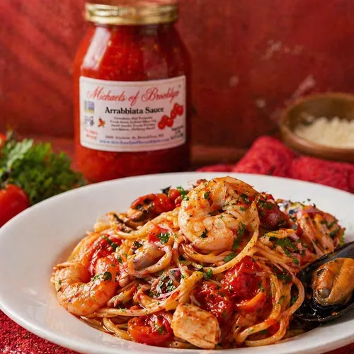 Vista 6 de Michaels of Brooklyn Salsa de pasta, Arrabbiata, 32 oz
