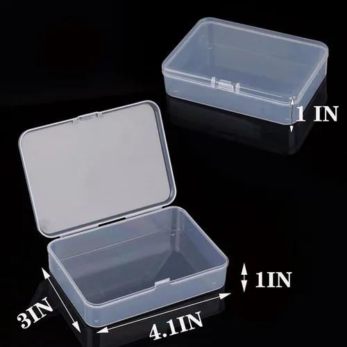 Vista 2 de Cajas de plástico transparente para tarjetas de juego de póquer cerradas, cajas de cartas de juego de póquer, caja de almacenamiento de plástico