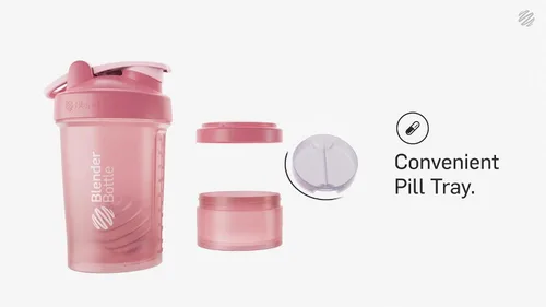Vista 7 de BlenderBottle SportMixer - Botella agitadora y sistema ProStak para batidos de proteínas y almacenamiento de suplementos