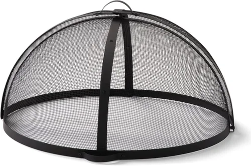Vista 9 de SUNCREAT Accesorio para cubierta de chispas para fogatas al aire libre, protector de pantalla redondo de fácil apertura para patio, tapa de brasas