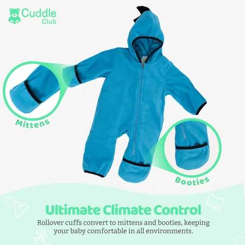 Vista 69 de Enterizo de vellón para bebé, rómper de una sola pieza con capucha para niños, ropa para exteriores, chaqueta infantil