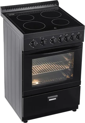 Vista 9 de Horno eléctrico VEVOR de 24 pulgadas, 2.7/4.8/6 pies cúbicos horno Negro