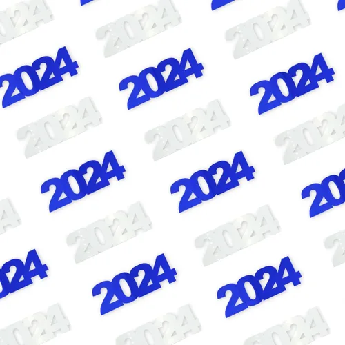 Vista 59 de Confetti Year 2024 Negro, Azul Royal Combo - 2 bolsas de media onza (1 oz)