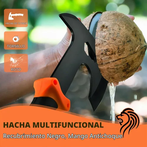 Vista 2 de NedFoss Machete de 15 pulgadas, hacha de 10 pulgadas con funda, cuchillo de caza de hoja fija con funda, hacha de camping con mango de reducción