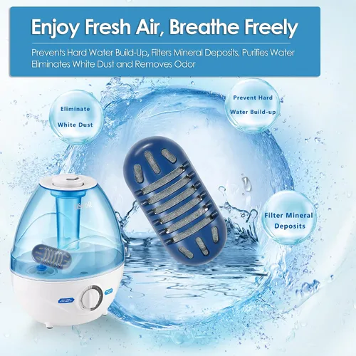 Vista 4 de Paquete de 20 cartuchos de desmineralización para humidificadores compatibles con Homedics Humidificador Filtro de agua para Homedics Humidificador