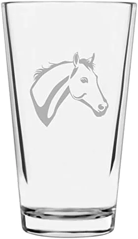 Vista 49 de Shetland Pony (cuerpo) - Vaso de pinta grabado con temática de caballo alternativo de 16 onzas