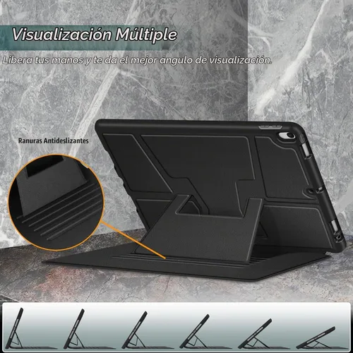 Vista 5 de Fintie Funda magnética con soporte para iPad Air 3ª generación/iPad Pro 10.5" 2017 Built-in Magnetic Kickstand, Multiple Viewing Angles, Corner