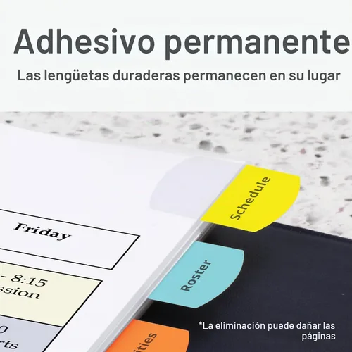 Vista 4 de Pestañas de índice láser imprimibles Redi-Tag, Variados
